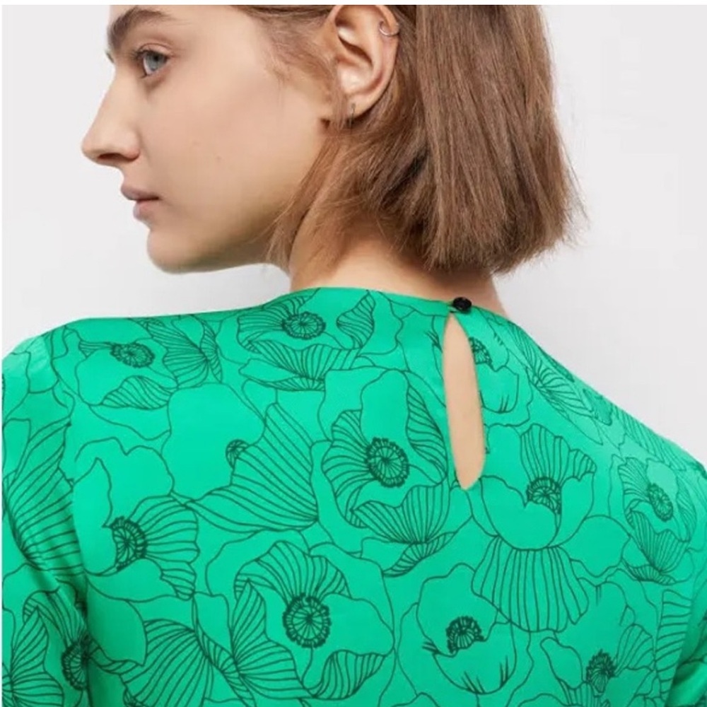 NWT THE KOOPLES | Green Floral Backless maxi designer Sundress - Picture 10 of 13